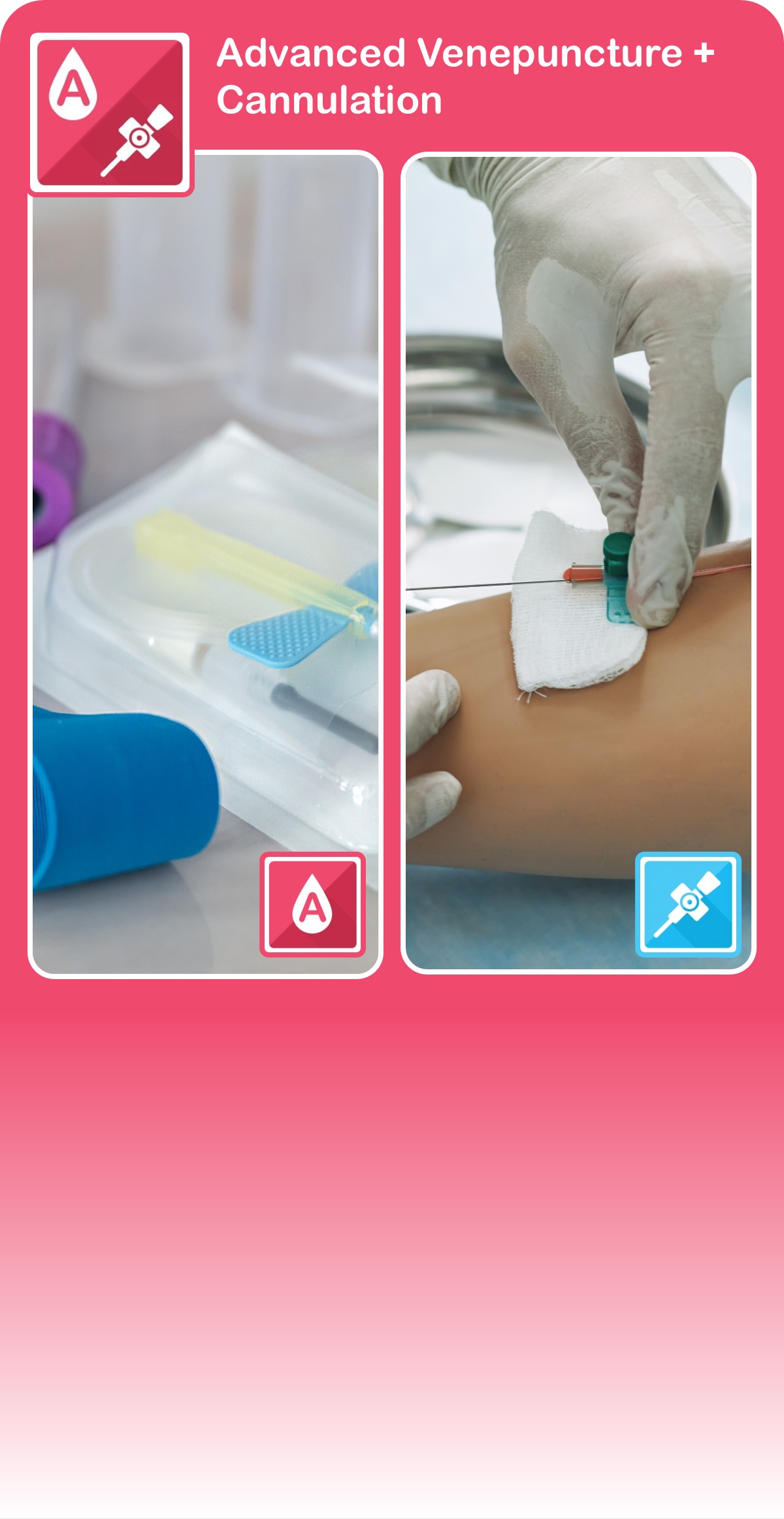 Advanced Venepuncture + IV Cannulation